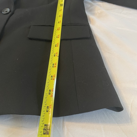 Banana Republic Women's 2P Black Stretch Blazer Petite Tailored Work Jacket - Picture 8 of 9